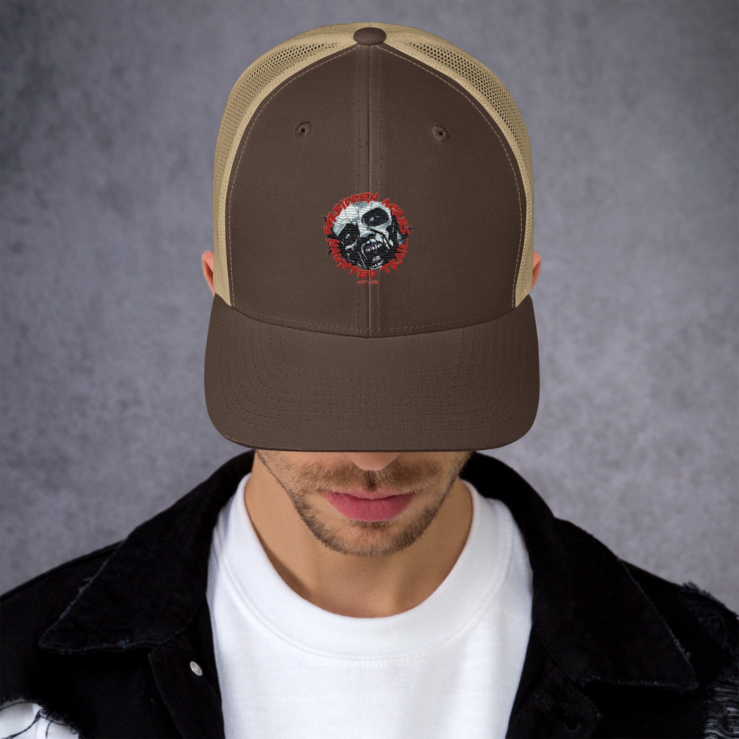 Trucker Cap with Forbidden Acres LOGO