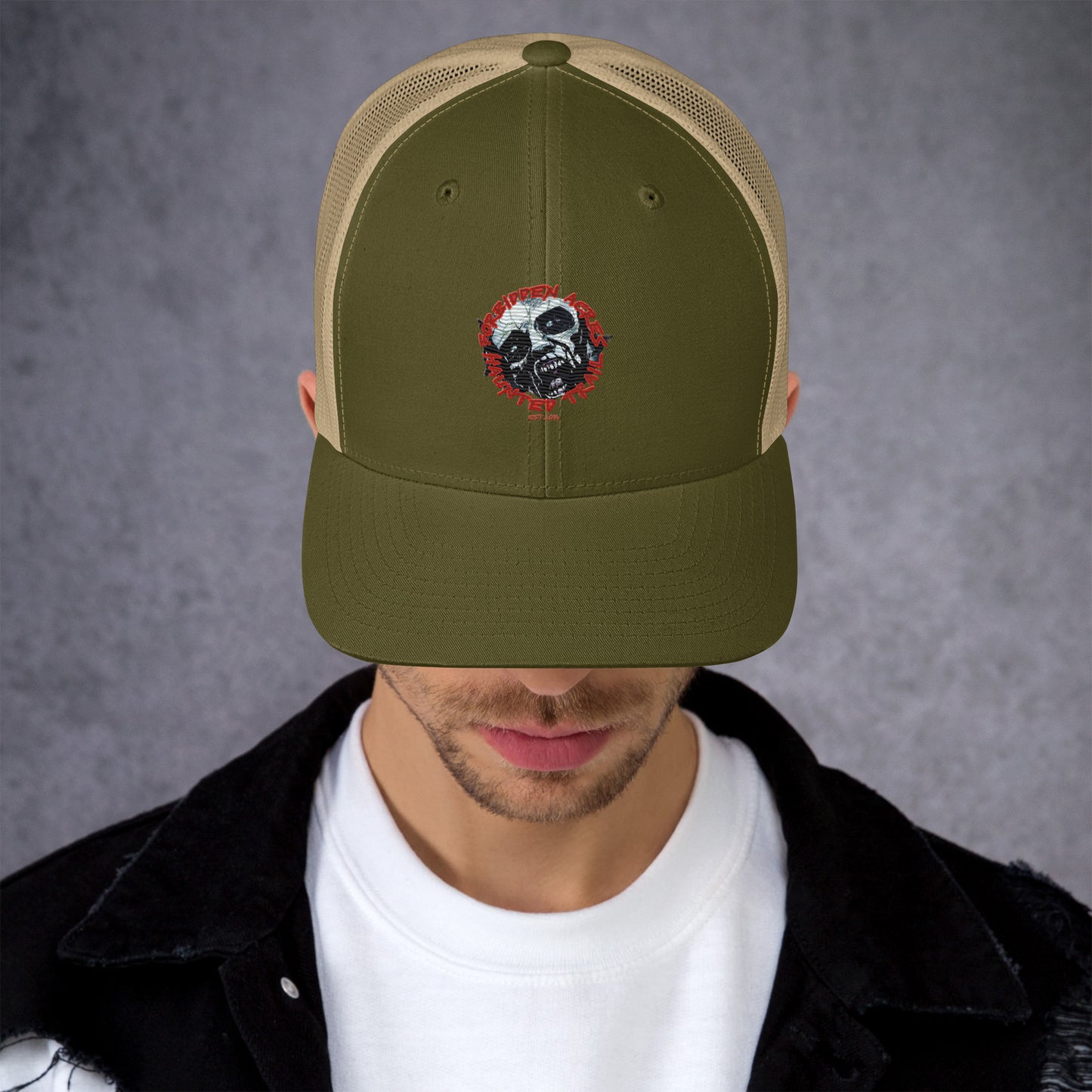 Trucker Cap with Forbidden Acres LOGO