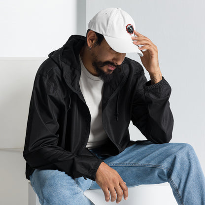 Dad hat with Forbidden Acres Logo on front