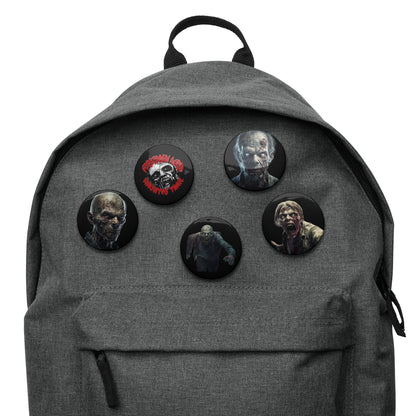 Set of pin buttons forbidden acres zombies