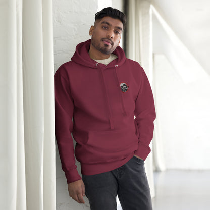 Unisex Hoodie with Forbidden Acres Logo on front chest and "i survived Forbidden Acres" clown on back